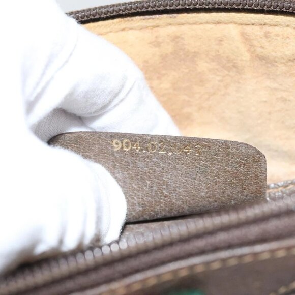 GUCCI GG Supreme Web Sherry Line Shoulder Bag PVC Beige 904 02 047 Auth 91756 - Picture 13 of 15